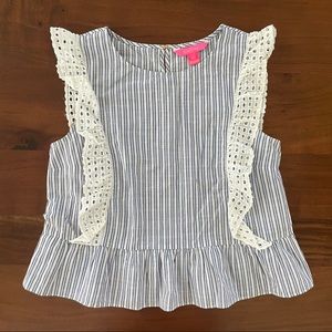 Lilly Pulitzer Peplum Style Top